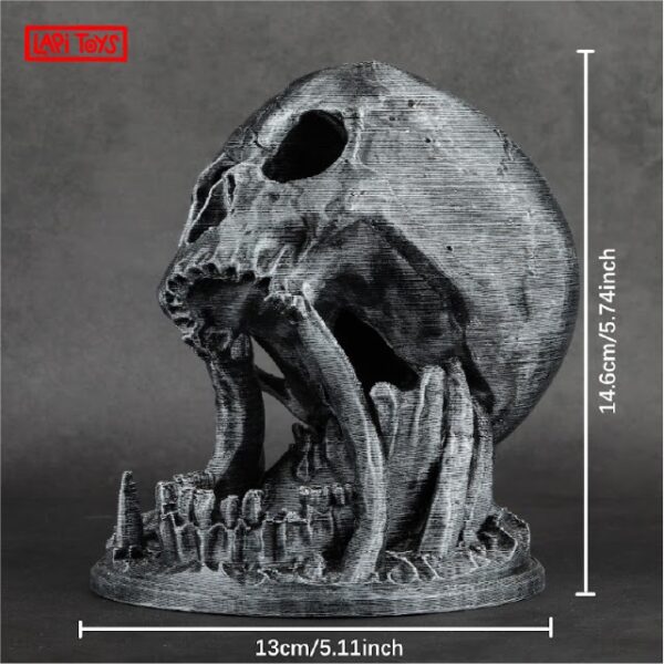 Dice tower Dark Skull - Resin - Zwart/ Zilver