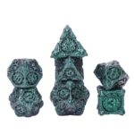 Polydice Seafarers Regret - Metaal - 7 stuks - Inclusief dice bag - Groen