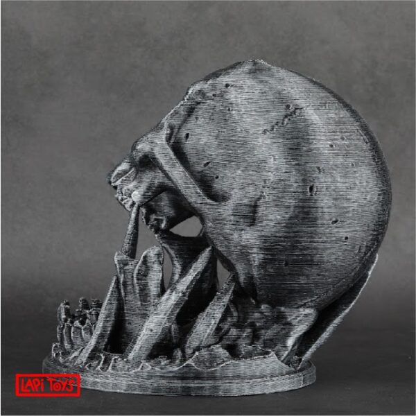 Dice tower Dark Skull - Resin - Zwart/ Zilver