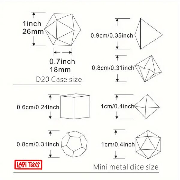 D20 sleutelhanger Gold Relic inclusief mini polydice set - Metaal - Grijs