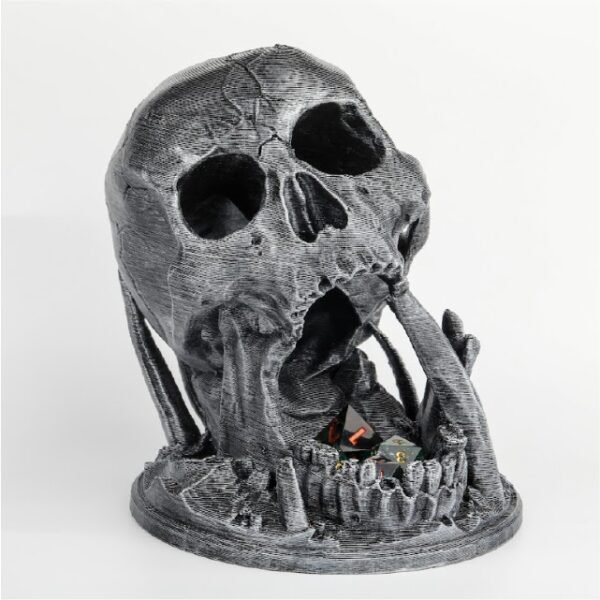 Dice tower Dark Skull - Resin - Zwart/ Zilver