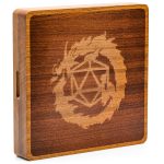 Lapi Toys - Dungeons and Dragons dice tray - Polydice tray - Dnd dobbelpiste - D&D dobbelsteenbak - Hout - Bruin