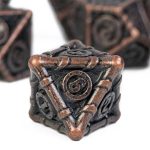 DnD - Obsidian Bronze Polydice Set - 7 stuks - Metaal - Zwart - Brons