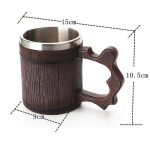 DnD Mystic Brown Mug - 450 ml - Resin - Roestvrij staal - Bruin