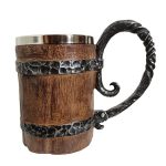 DnD Mysterious Brown Mug - 550 ml - Resin - Roestvrij staal - Bruin
