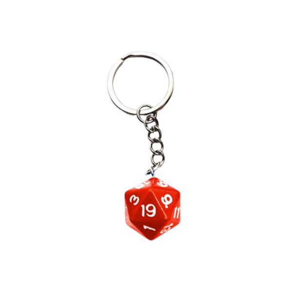 DnD Dungeon Master's Delight Keychain - Acryl - Rood