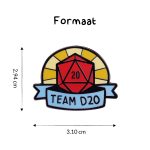 DnD D20 Team Emblem Pin - DnD - D&D - Metaal - Meerkleurig