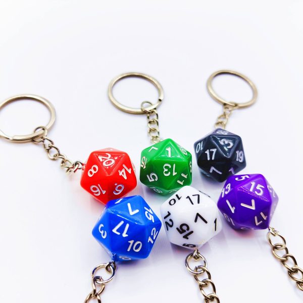 DnD Dungeon Master's Delight Keychain - Acryl - Wit