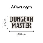 Dungeon Master Pin - Metaal - Zilverkleurig - Zwart