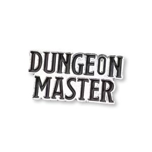 Dungeon Master Pin - Metaal - Zilverkleurig - Zwart
