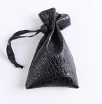 Lapi Toys - DnD dice bag Black Snake - Polydice bag - Dice pouch - Kunstleer - Zwart
