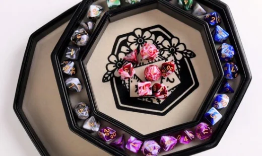 Dnd dobbelbak - Polydice - D&D dice tray
