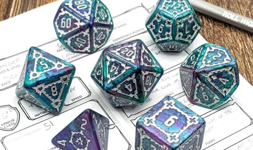 Resin polydice