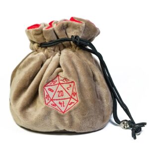 Dice Bag Barbarian - Fluweel - Beige