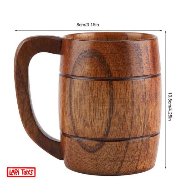 DnD Bard Mug - Mok - 350 ml - Hout - Bruin