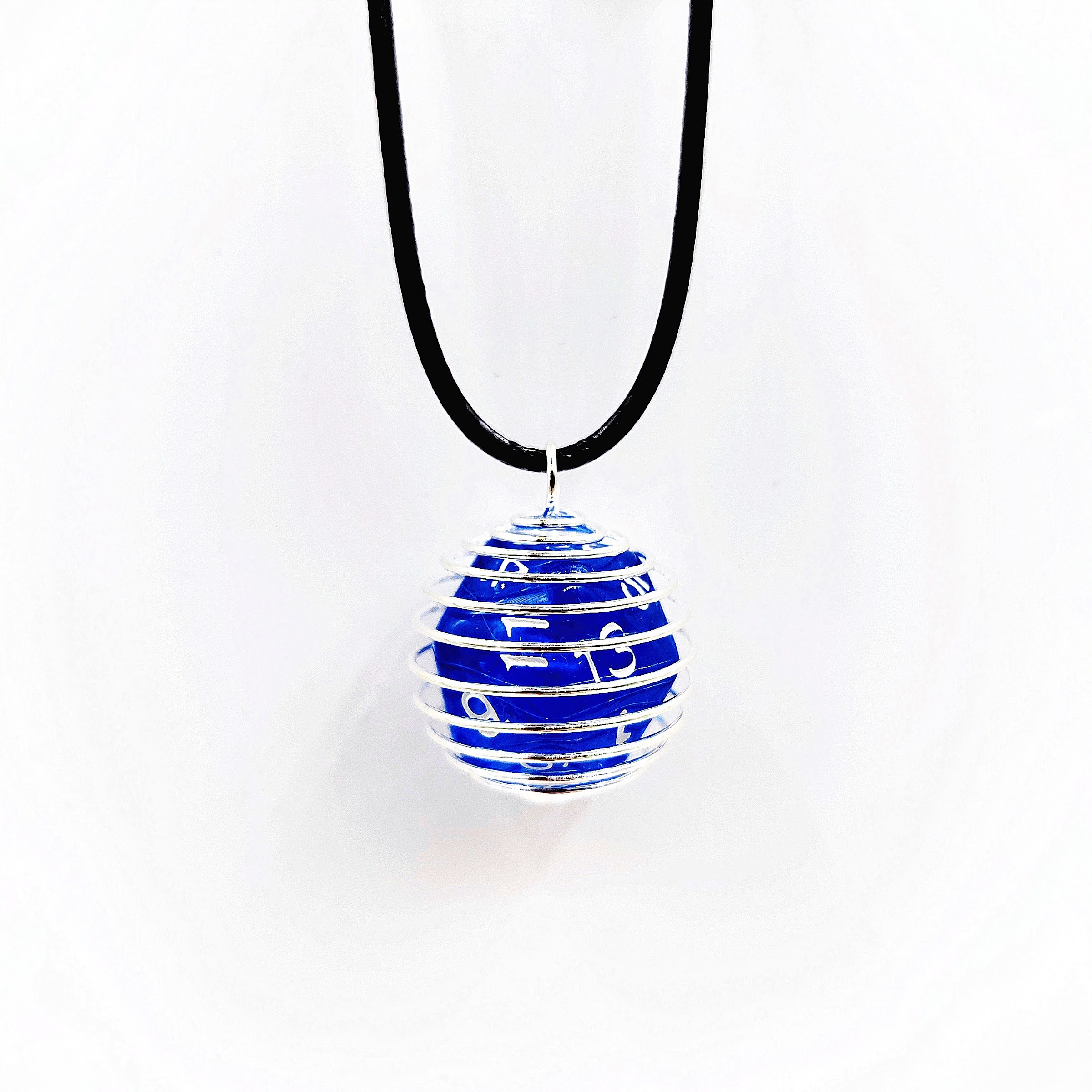 DnD Enchanted Necklace - Imitation Leather - Metal - Blue