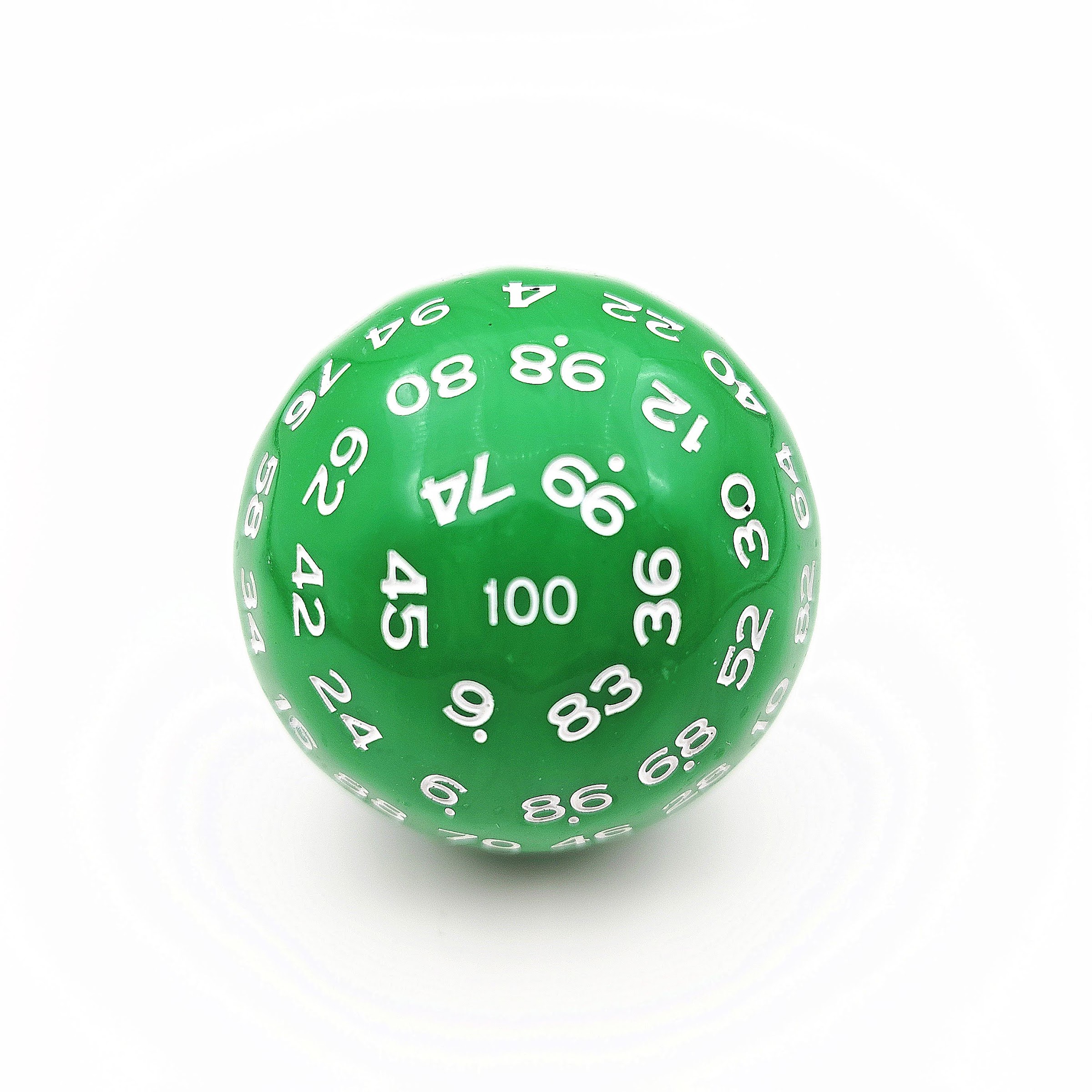 DnD Mystic Emerald D100 Polyhedral Dice - Acrylic - Green
