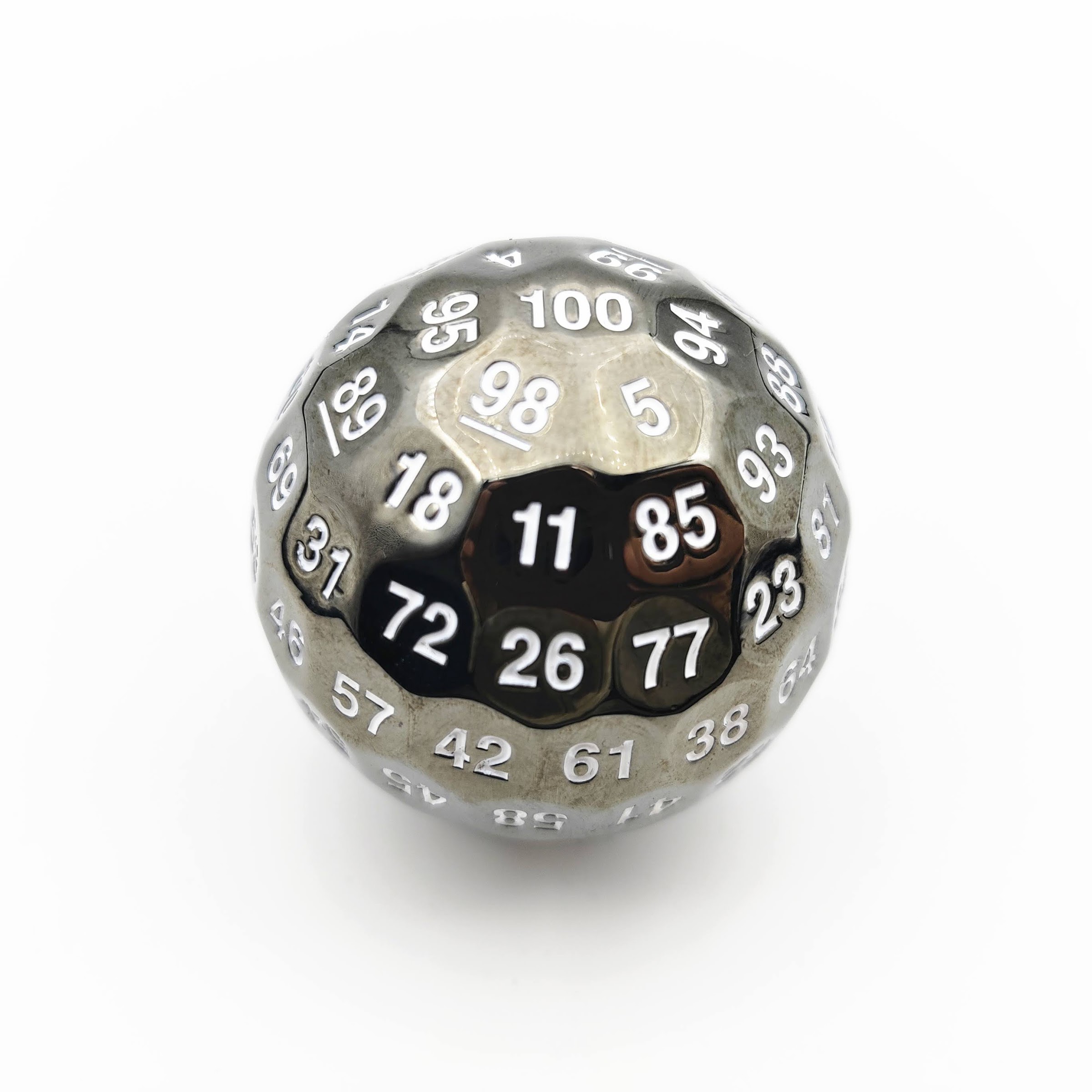 DnD Mystic Moonstone D100 Dice - Metal - Gold