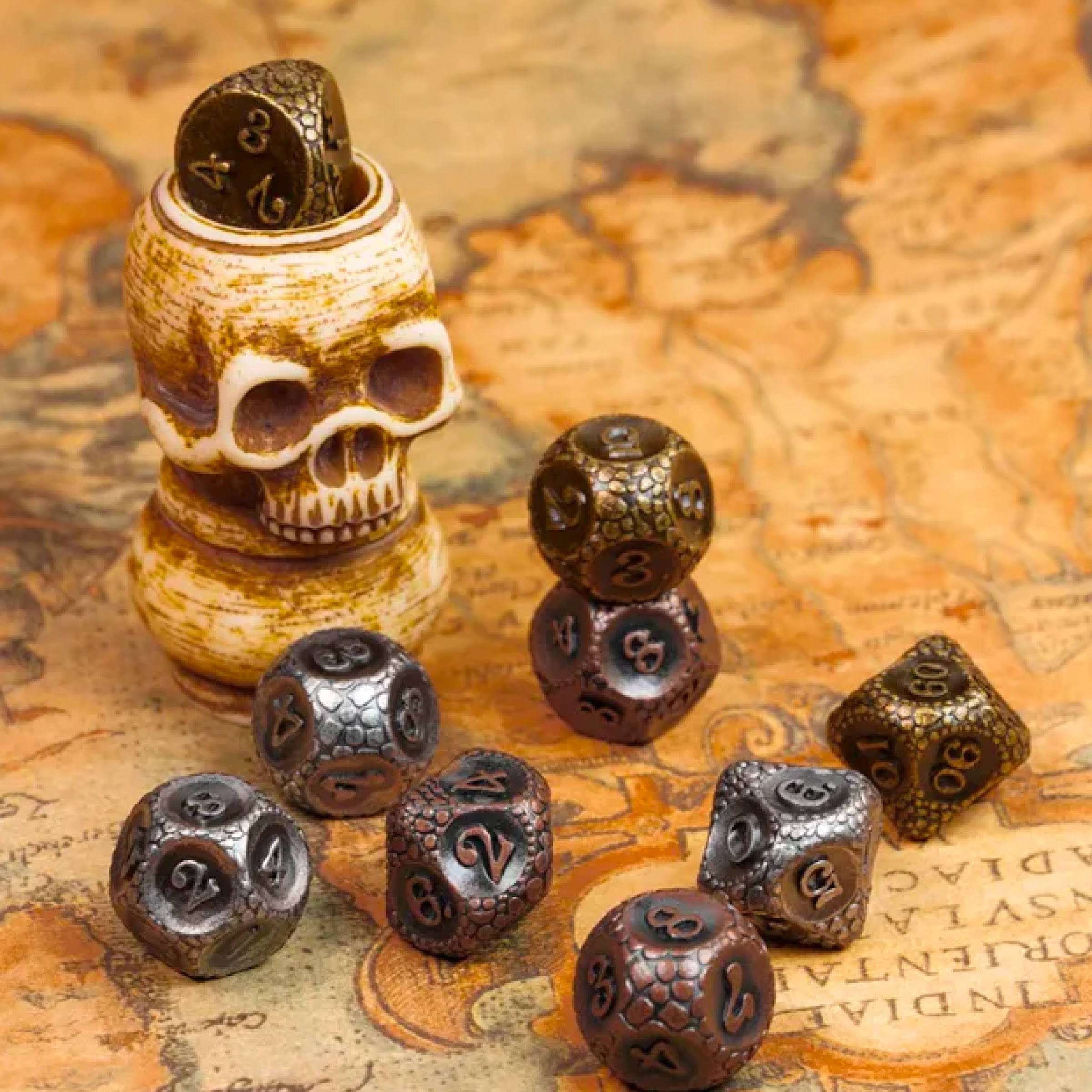 Polydice - Darkwood Obsidian - Set 7 stuks