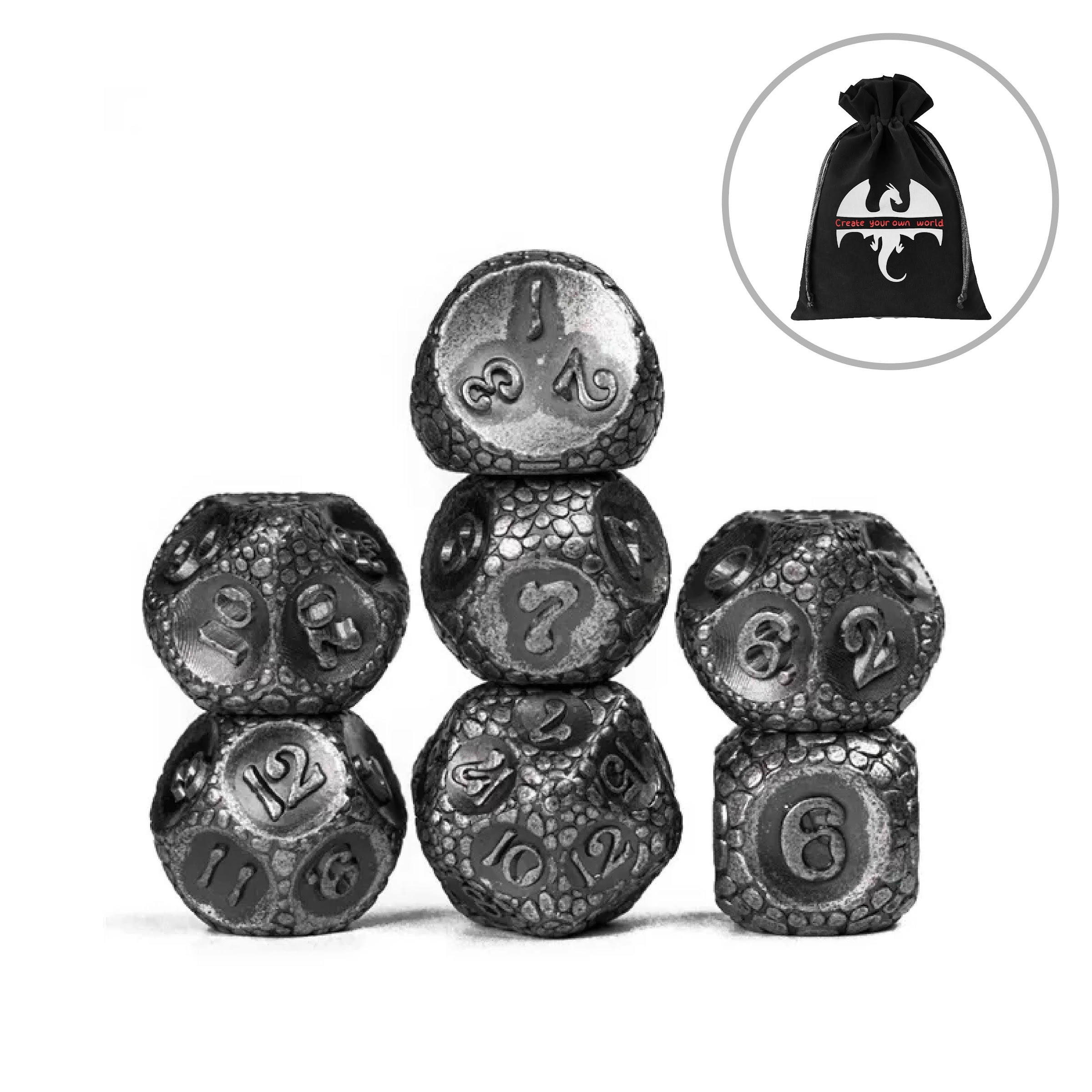 Polydice - Silvermoon - Set 7 stuks