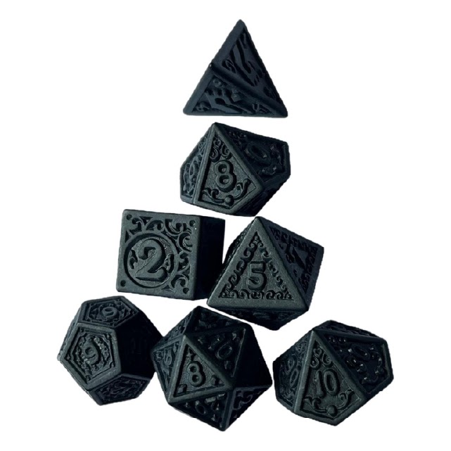 Polydice - Ornate Onyx - Set 7 stuks