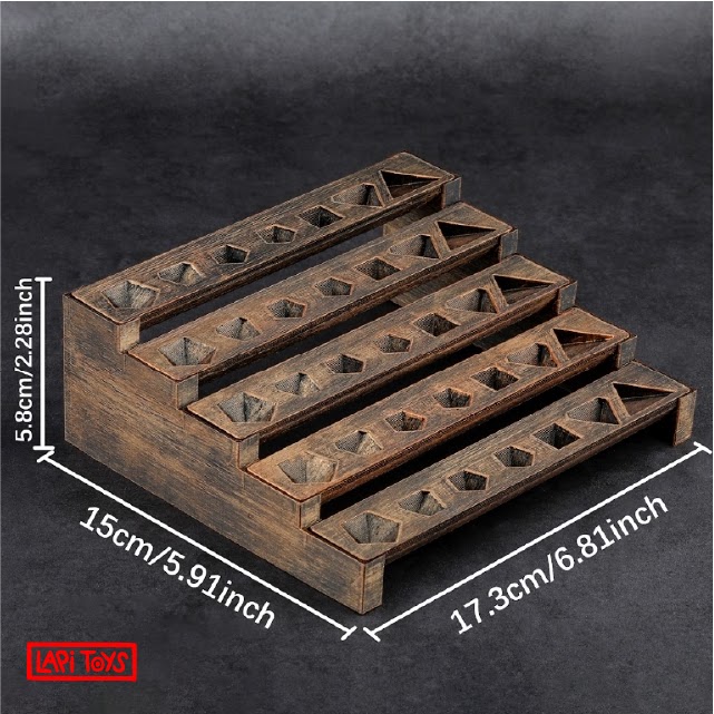 Polydice Display voor 5 sets