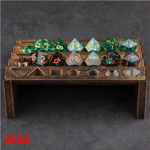 Polydice Display voor 5 sets