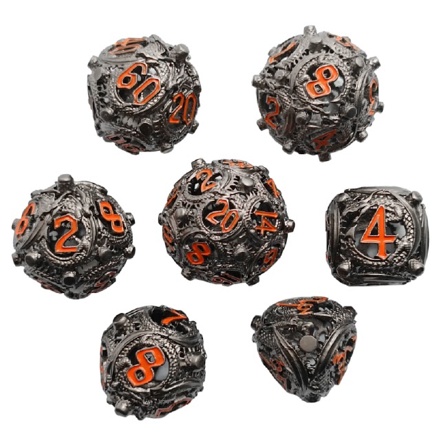 "Polydice - Red Eyed Dragon - Set 7 stuks"