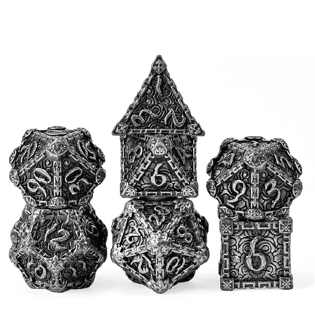 "Polydice - Chained Daggers - Set 7 stuks"