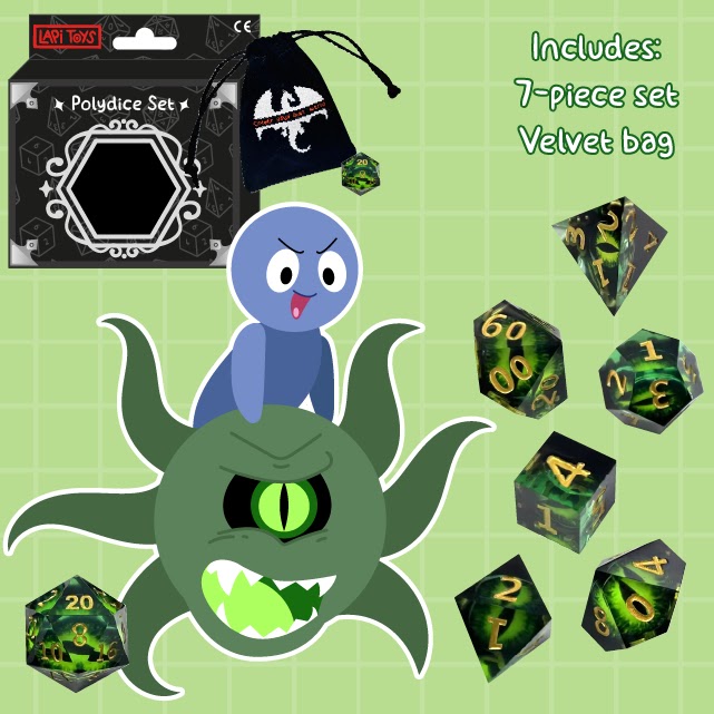 Polydice - Acidic Eye - Set 7 stuks
