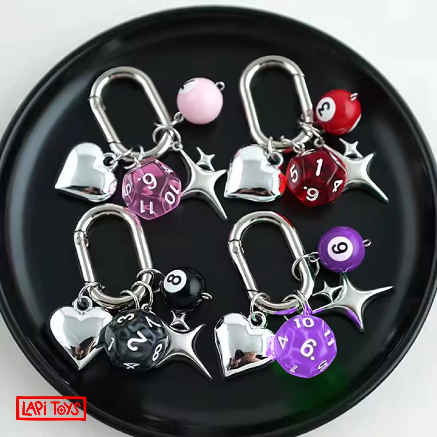 D&D Sleutelhanger - Pink Crit
