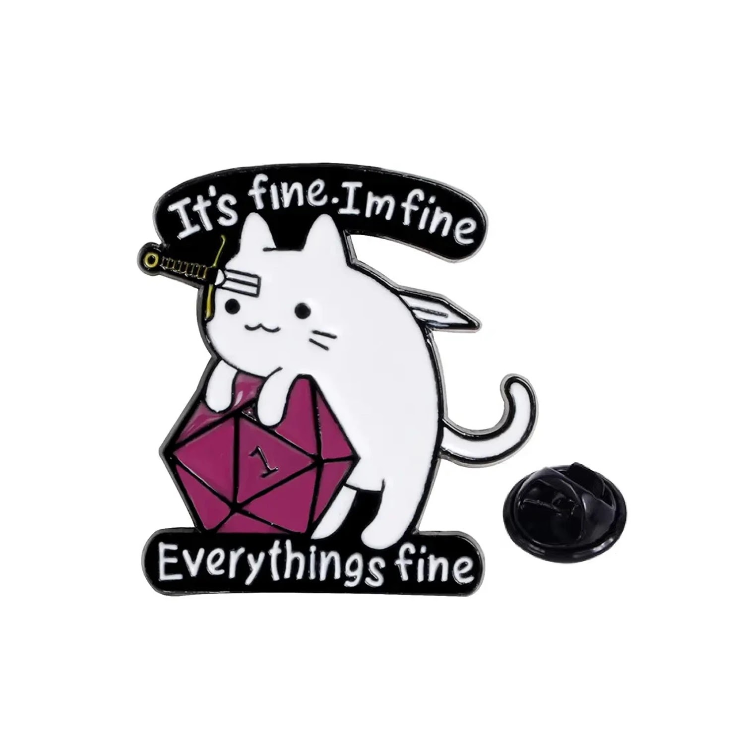 D&D Pin - I'm Fine