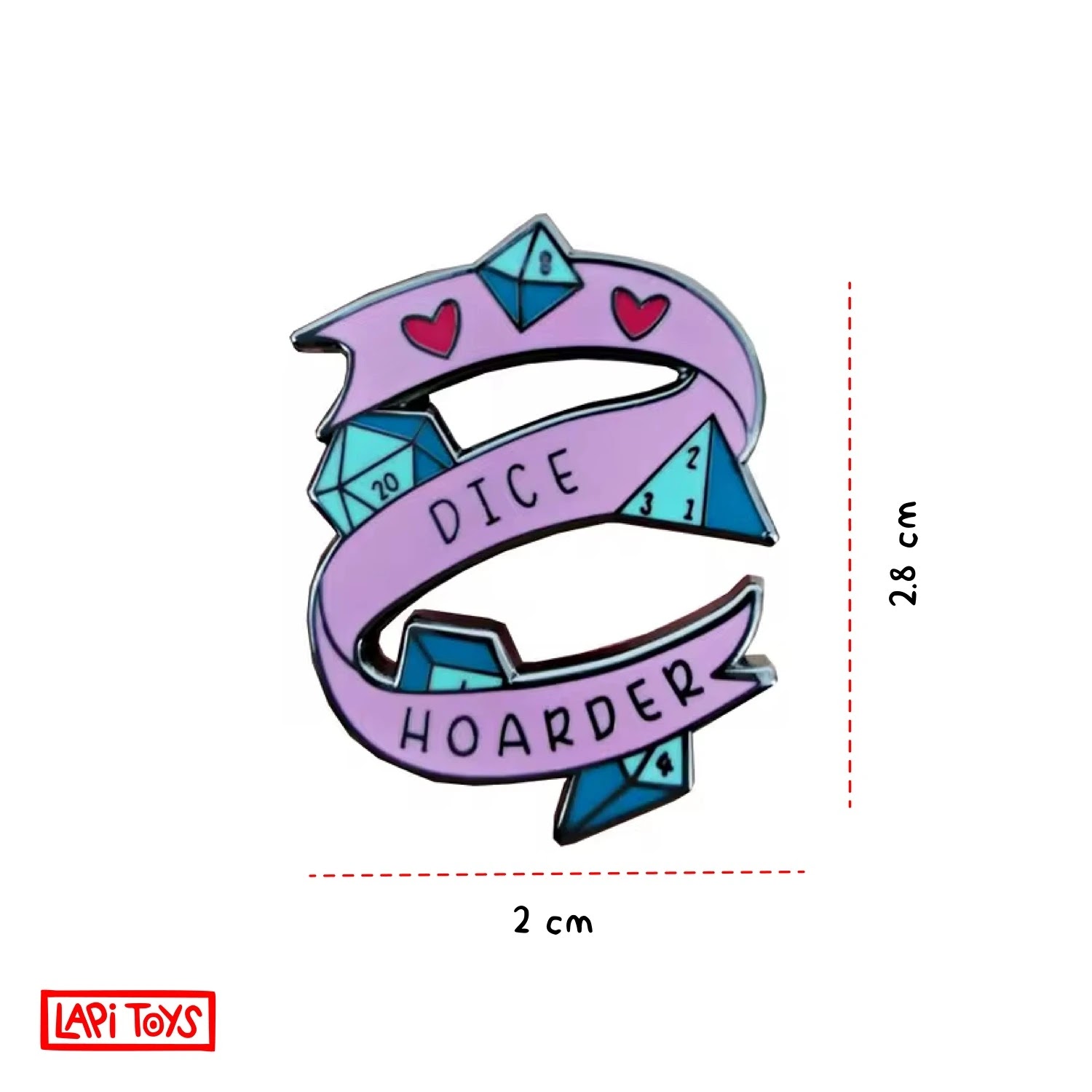 D&D Pin - Dice Hoarder