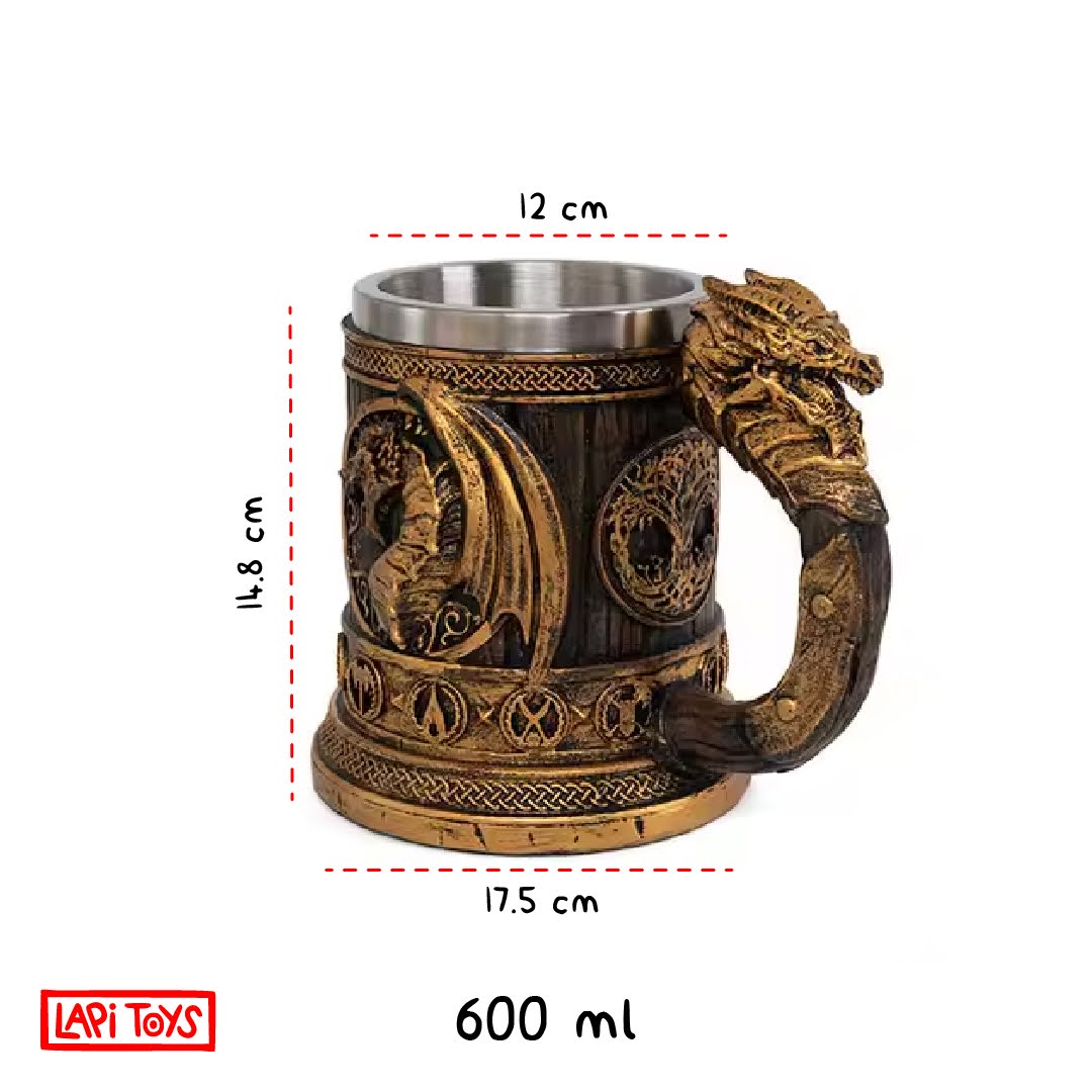 DnD Golden Warrior mok - 600 ml